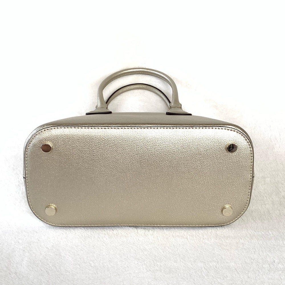 Kate Spade Sylvia Large Dome Satchel in Pale Gold - Picture 9 of 12